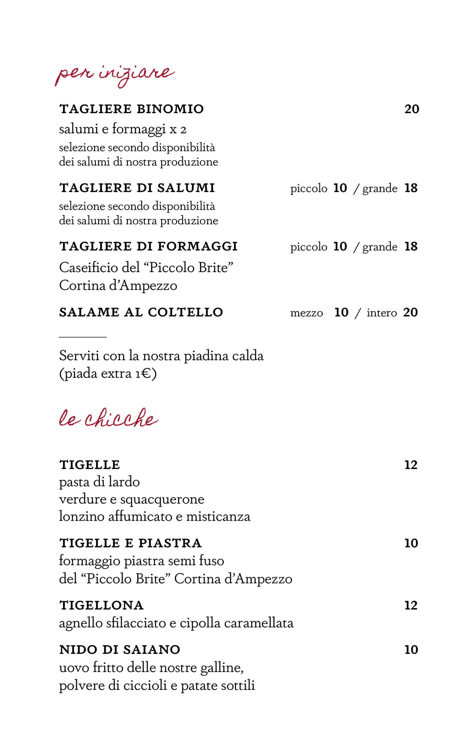 Piccola Cucina Bucolica Wine Garden